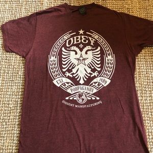 Obey Maroon T-shirt